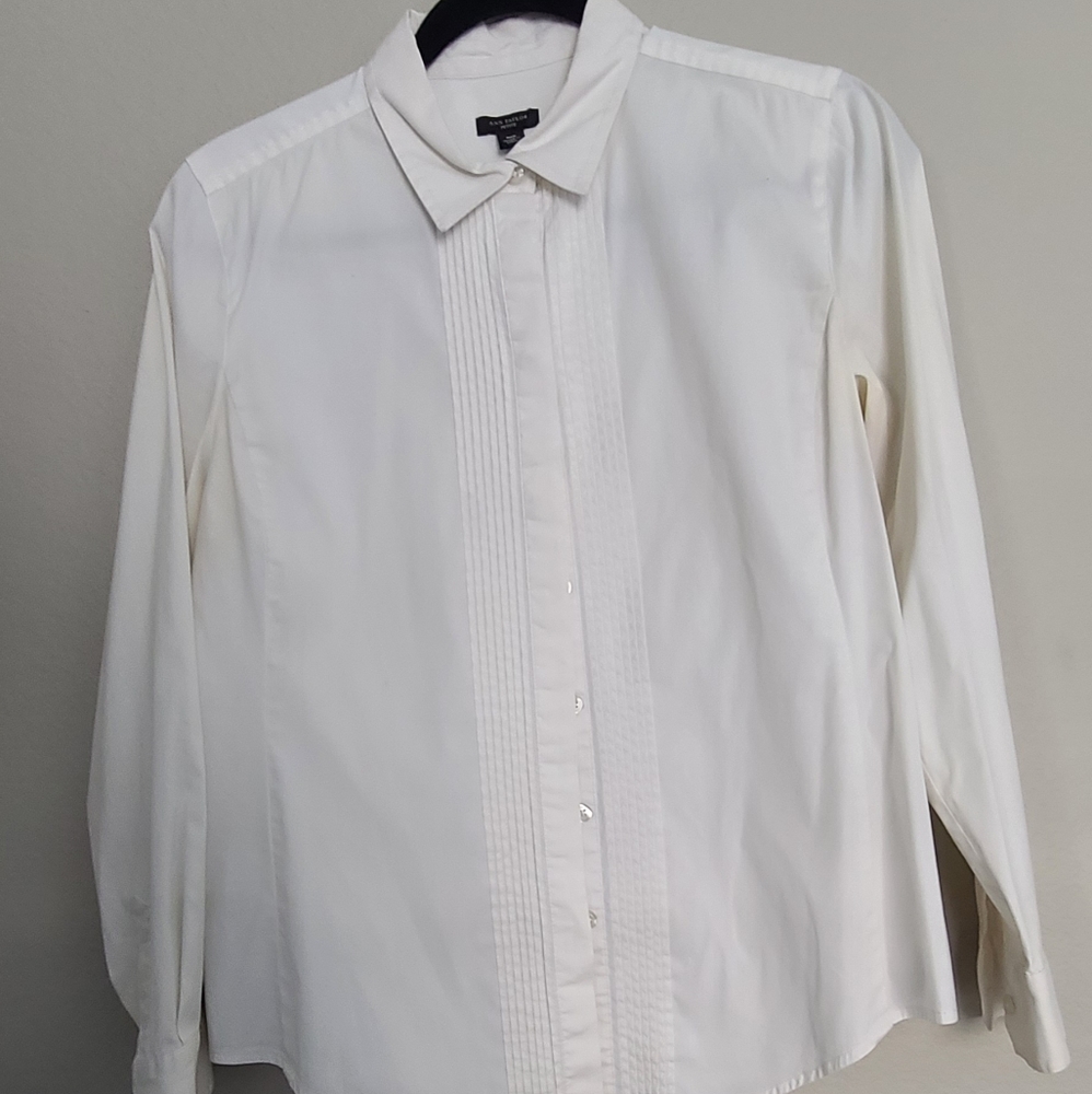 Ann Taylor Professional petite white button down